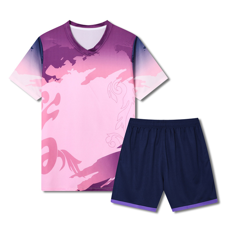サッカー服 スコッチジャージ サッカーユニフォーム スーツ スポーツトレーニングスーツ 半袖 パフォーマンススーツ 服|undefined