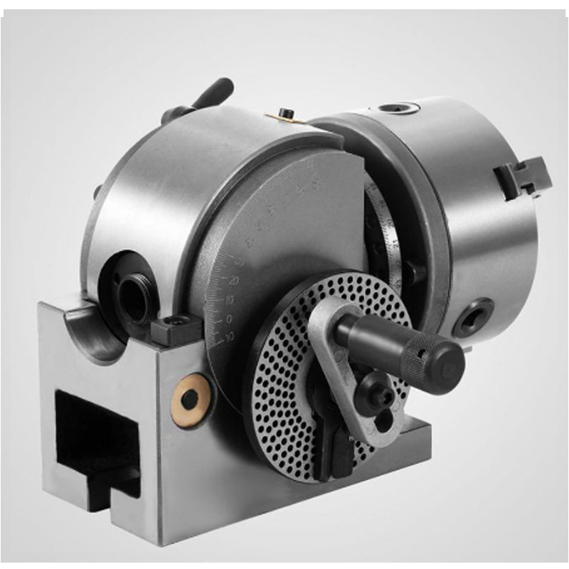 BS - 0 5 pulgadas 3 garras mandril conjunto de cabeza de indexación precisión semicircular cabeza de indexación fresadora giratoria