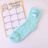 Demi-season cute cartoon coral velvet keep warm knee socks for pregnant, mid-length