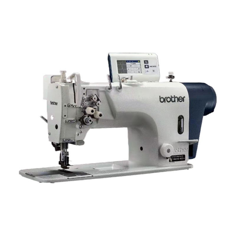 Venta al por mayor hermanos japoneses B8421B computadora doble aguja máquina de coser plana ropa interior fábrica industrial máquina de coser