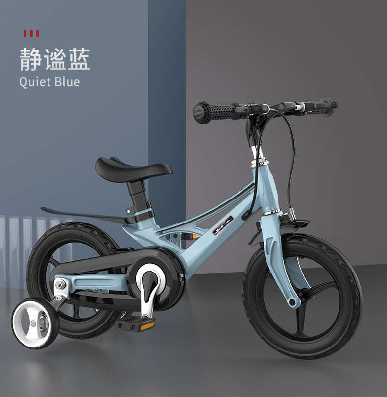 新款鎂合金兒童自行車男女孩2-8寶寶童車免充氣腳踏車單車可代發