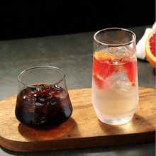 创意玻璃水杯家用玻璃单层杯果汁杯子水滴咖啡杯耐热玻璃水杯