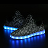 Adult coconut lamp shoes men's shoes USB charging light shoe mesh fly weaving LED shoe manufacturers wholesale/wholesale