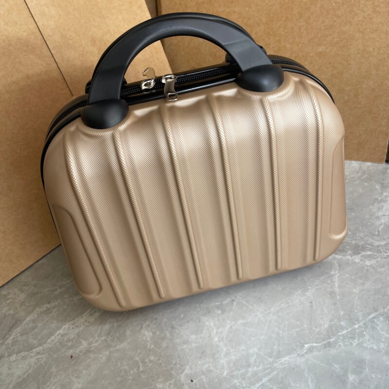 Cosmetic Bag 14inch Small Suitcase That Can Be Attached to Luggage, Trolley Case Accessories Storage Box, Large Capacity, New Model Abs Cosmetic Bag 14inch Small Suitcase That Can Be Attached to Luggage, Trolley Case Accessories Storage Box, Large Capacity, New Model Abs