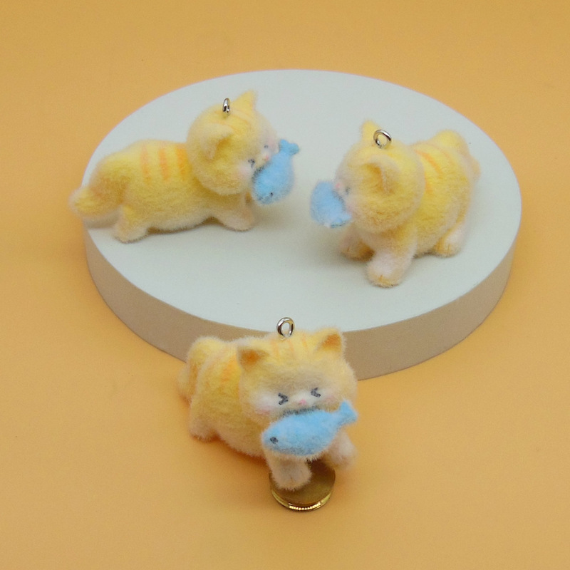 日本と韓国のかわいい植毛小動物ペンダント手作り DIY 携帯電話チェーンバッグペンダント植毛人形ジュエリーアクセサリー|undefined