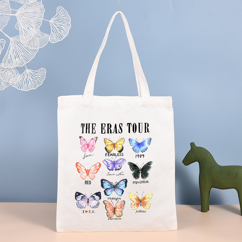 Canvas Bag Custom Logo Vest Shopping Cotton Bag Small Batch Satchel Gift Streamer Shoulder Canvas Bag Manufacturer