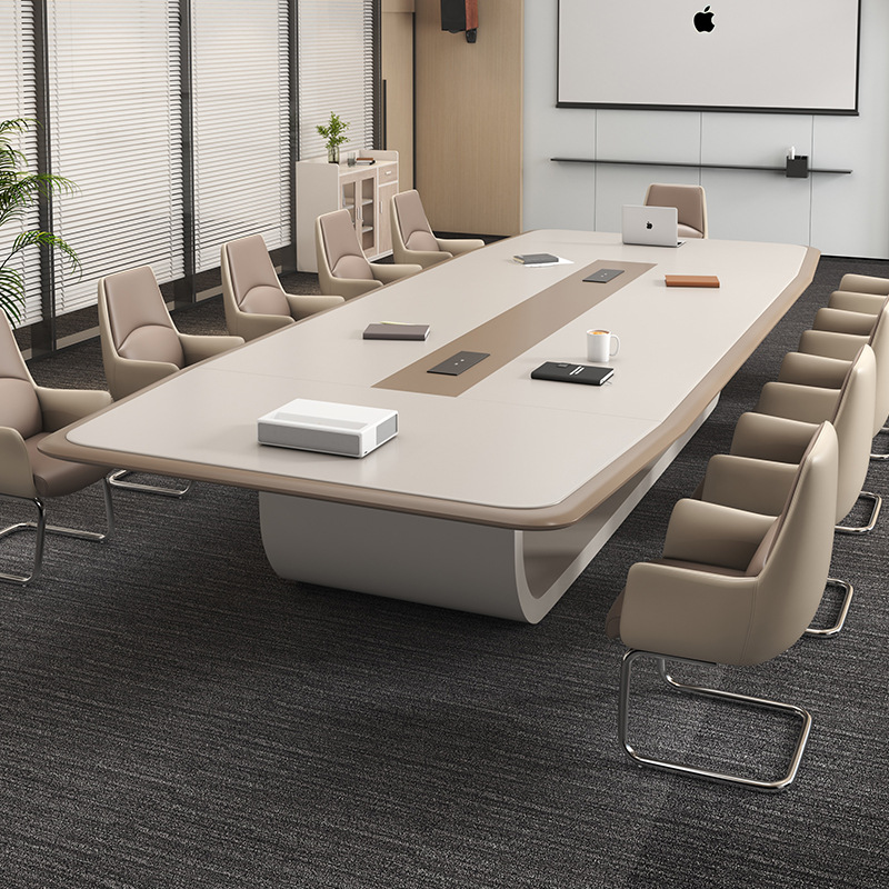 Office Conference Table Long Table Modern Simple Conference Room Training Table and Chair Combination Office Negotiation Table Conference Table