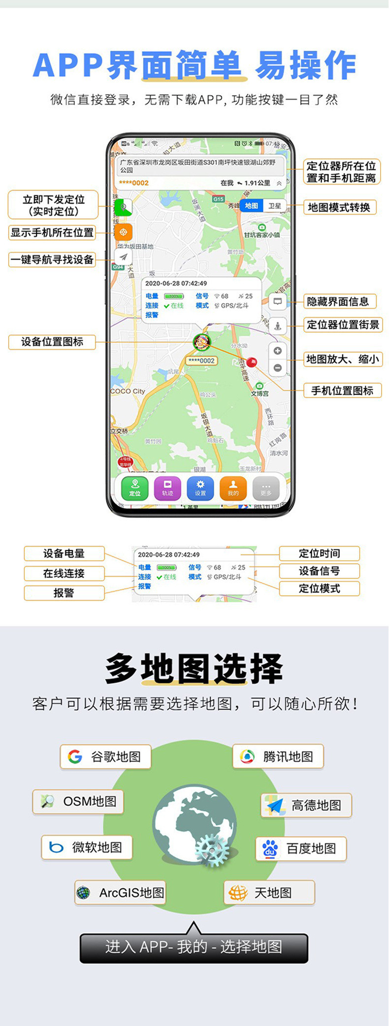 GPS Beidou cattle, horse, and sheep locator Baokangyuan high-capacity battery livestock and pasture smart 4G anti-lost tracking collar