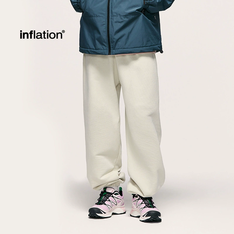 Мужская одежда INF | Широкие брюки-джоггеры из чистого хлопка 400G, осенне-зимняя коллекция 2024, повседневные уличные брюки