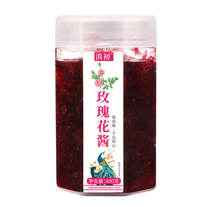 【工厂直营】云南滇初玫瑰花酱滇红玫瑰酿冰粉配料钵仔糕果酱批发|undefined