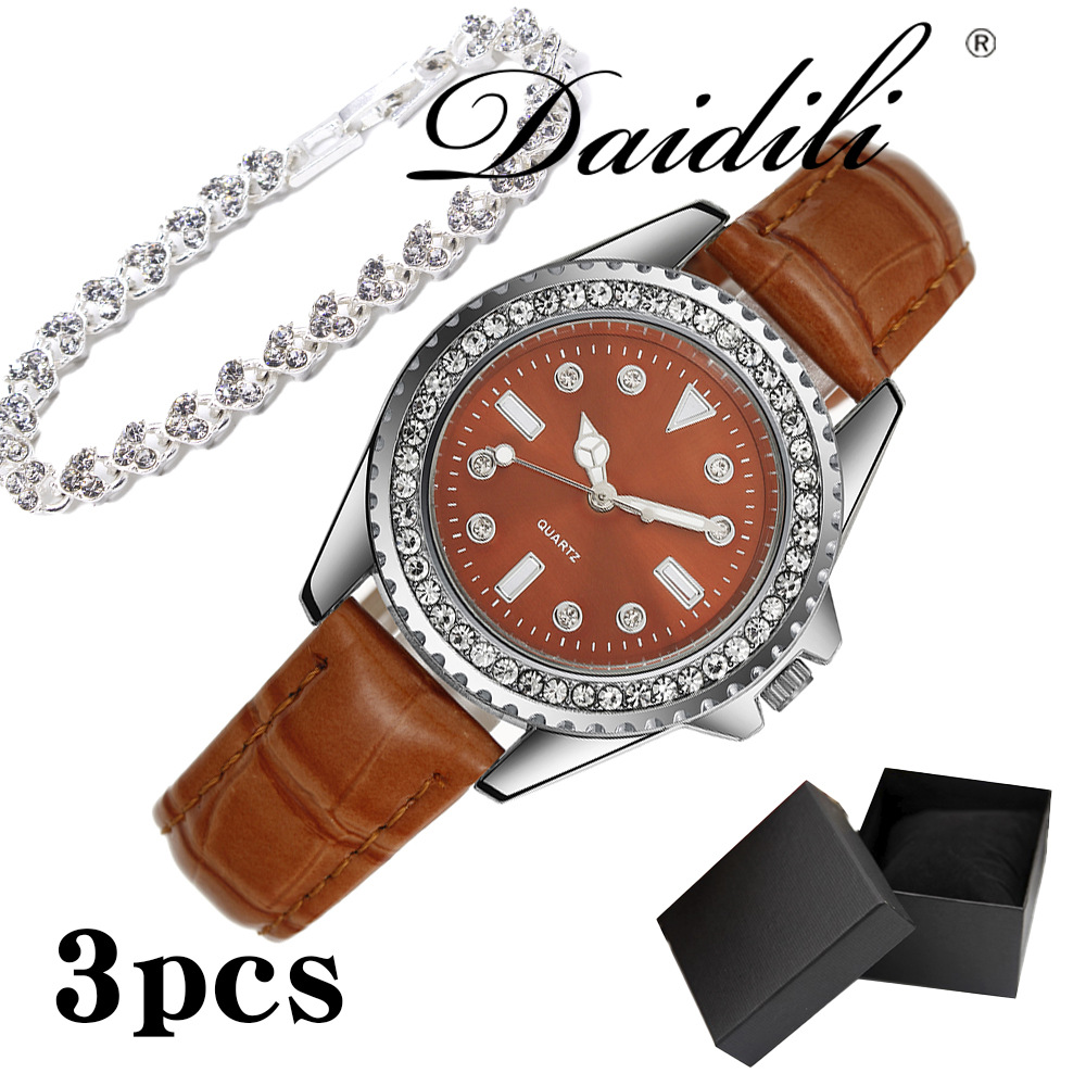 Gift watch quartz watch wholesale diamon...