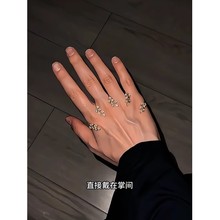 小众设计感手掌饰品五指树叶漫展cos手部装饰设计感独特风手饰品