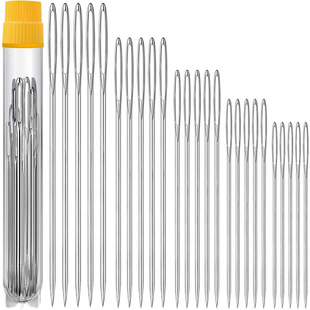 15/25 Pieces, Big-Eyed Steel Needles, Easy Threading Needle Threading Artifact, Handmade DIY Sewing Needles for Clothes