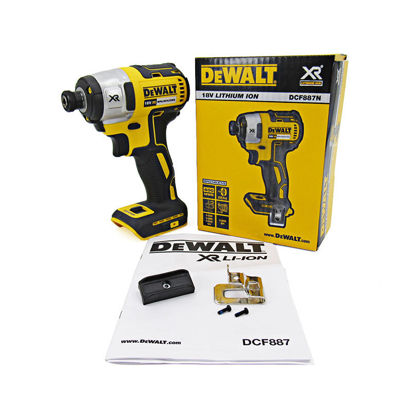 Dewalt Dcf887N Brushless Impact Driver 20V Electric Screwdriver Batch Electric Drill Lithium Battery High Torque