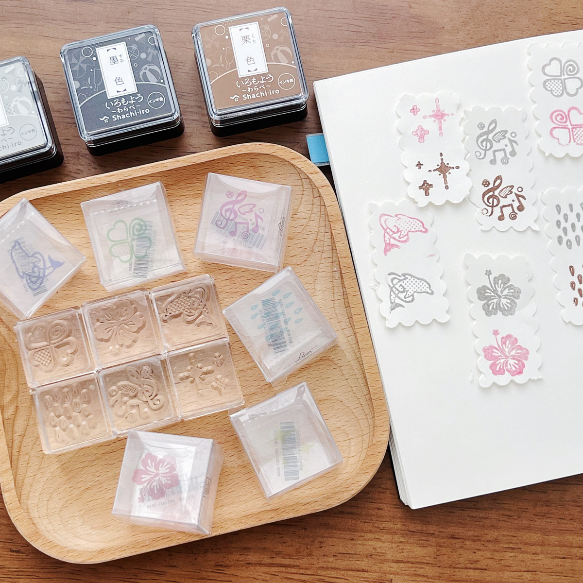 哇卡哇卡亚克力冰块印章手帐印章图章打卡装饰功能复古记录装饰