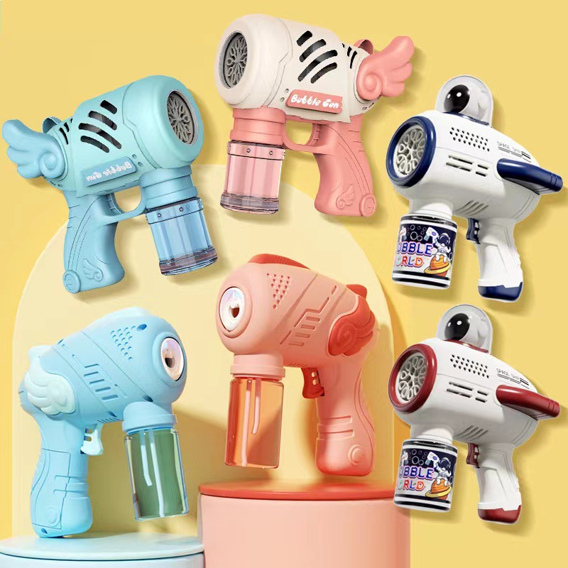 Hot en línea para niños máquina de burbujas automática de gran capacidad no fugas de agua juguetes de mano para niños soplando burbujas de agua