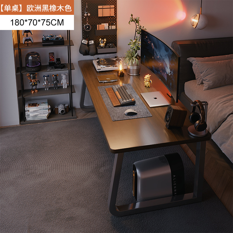 Mesa de computadora de cama mesa de escritorio mesa de trabajo simple moderna dormitorio simple escritorio de escritorio rectangular