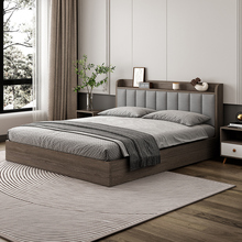 3YV5床现代简约实木轻奢床1.8米主卧双人床1.5米卧室经济榻榻米软