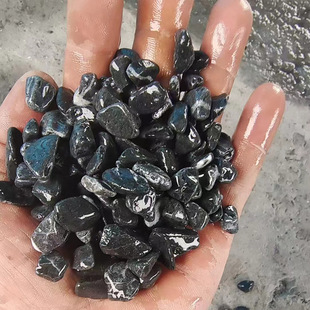 Manufacturer Wholesale Black Stones Terrazzo Paving Black Gravel Black Gravel Permeable Floor Bone Black Washable Stone