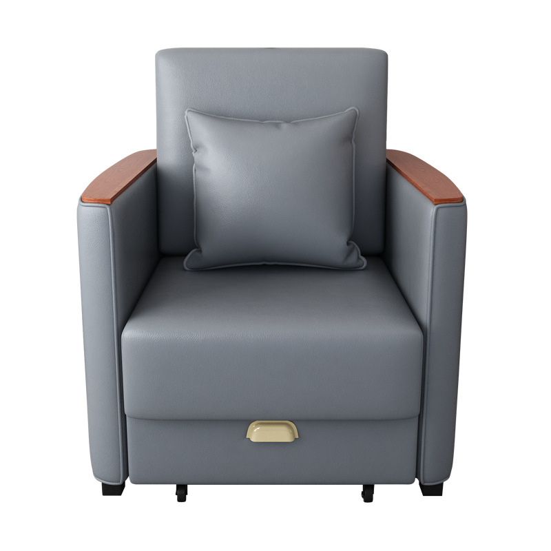 silla de acompañamiento de tela de cuero plegable multifuncional silla médica de doble propósito para almuerzo de una sola persona