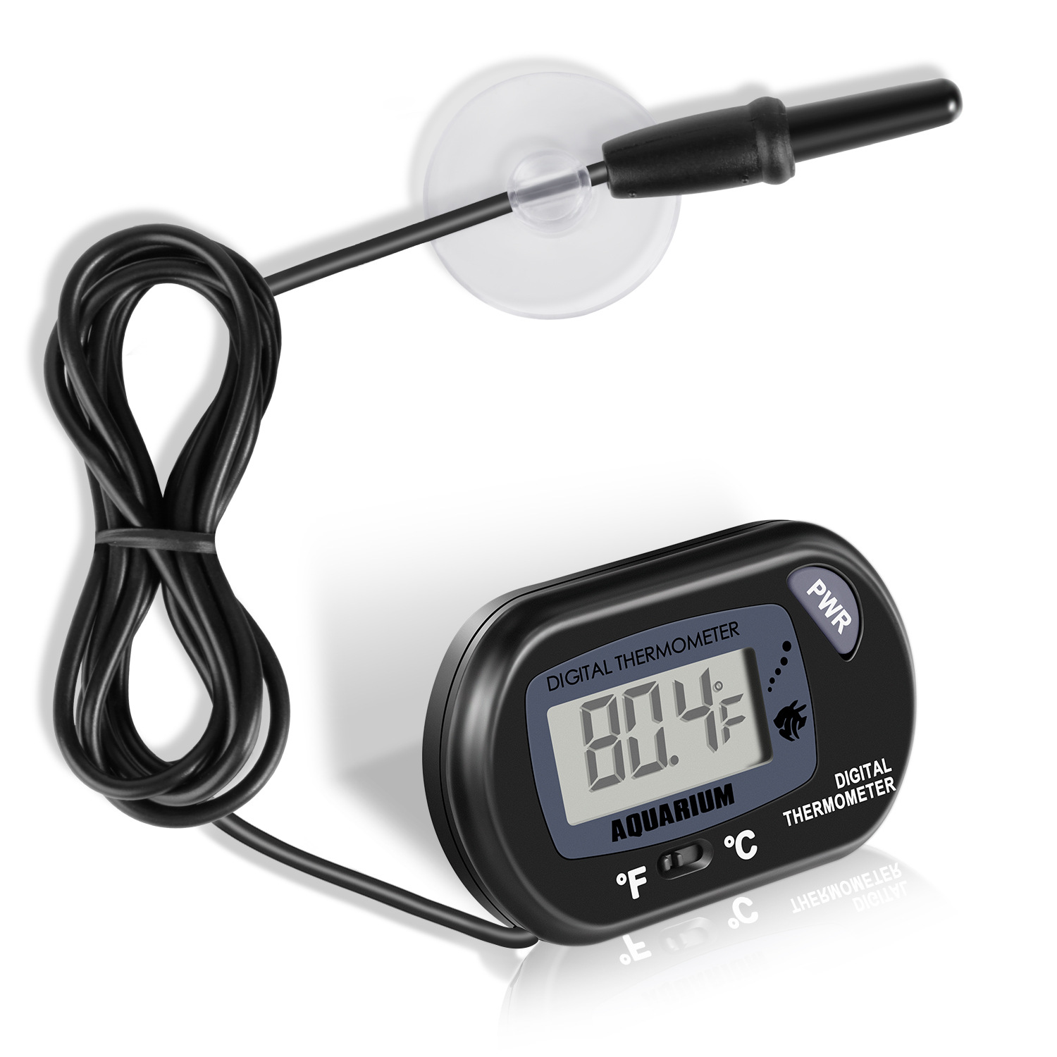 Fish tank thermometer reptile turtle diving pet boxes with probe defense. Waterwater box electronic thermometer ST-3 5