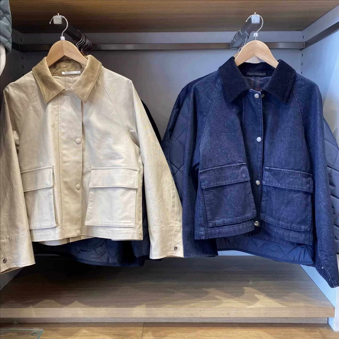 Japanese style! Basic model!! Casual short jacket Barn style jacket 26 new work clothes 483807/484664