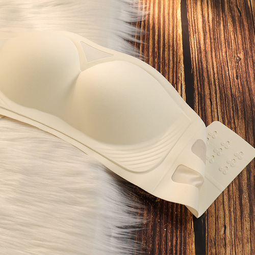 Original genuine [won't fall off] push up large strapless invisible non-slip underwear tube top sexy bra