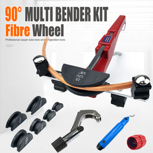 6-22mm Combination Pipe Bender, Manual Copper Pipe Bending, Labor-Saving Nylon Disc with Cutting Knife Ct-999 (New Plastic Box)
