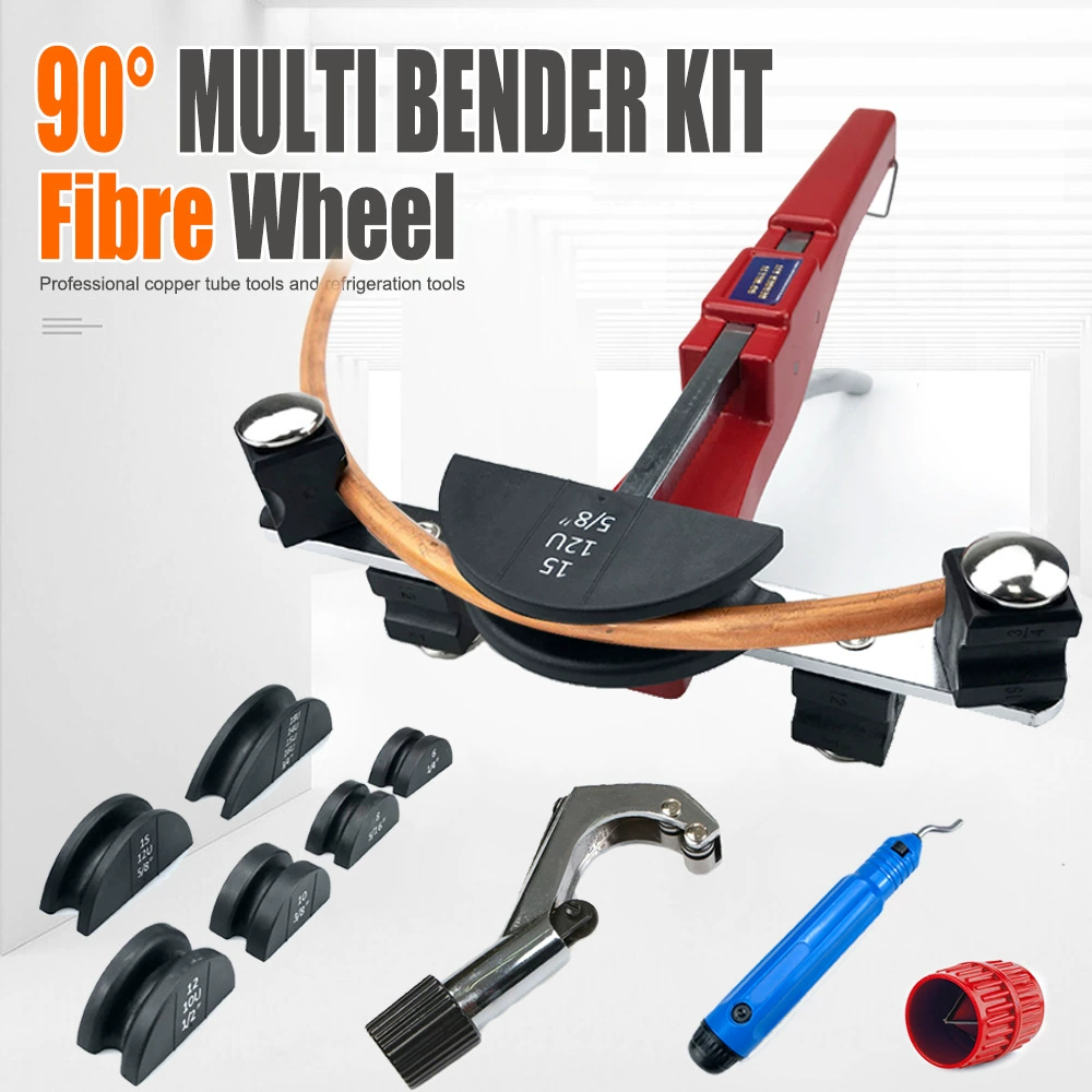 Комбинированный трубогиб 6-22 мм, ручной гибочный станок для медных труб, трудосберегающий нейлоновый диск с режущим ножом CT-999 (новая пластиковая коробка)