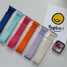 原野山地纹尼龙编织表带适用苹果手表8910华为Fit4三星Watch8腕带