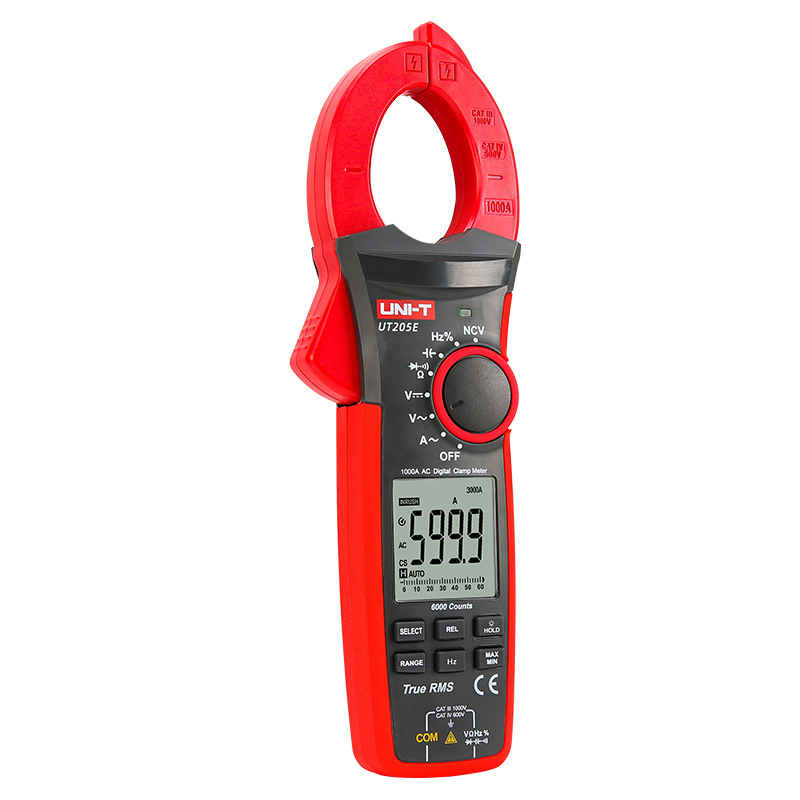 优利德UT205E/UT206B/UT207B/UT208B钳形表真有效值交直流1000A