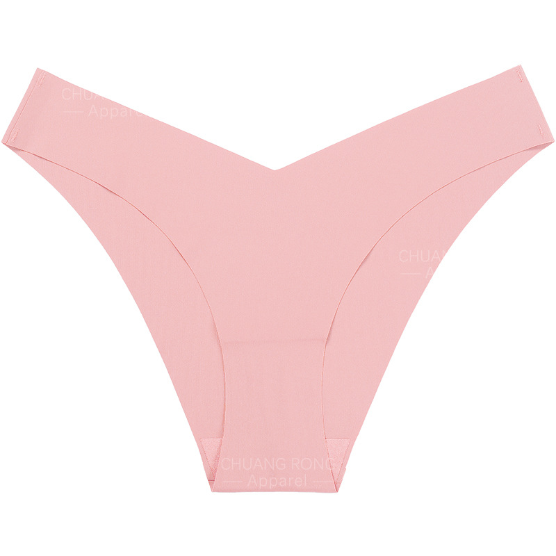 Ropa interior sin costuras de seda de hielo europea y americana cintura baja de las mujeres más calzoncillos entrepierna de algodón transpirable Levantamiento de cadera ropa interior deportiva para niñas