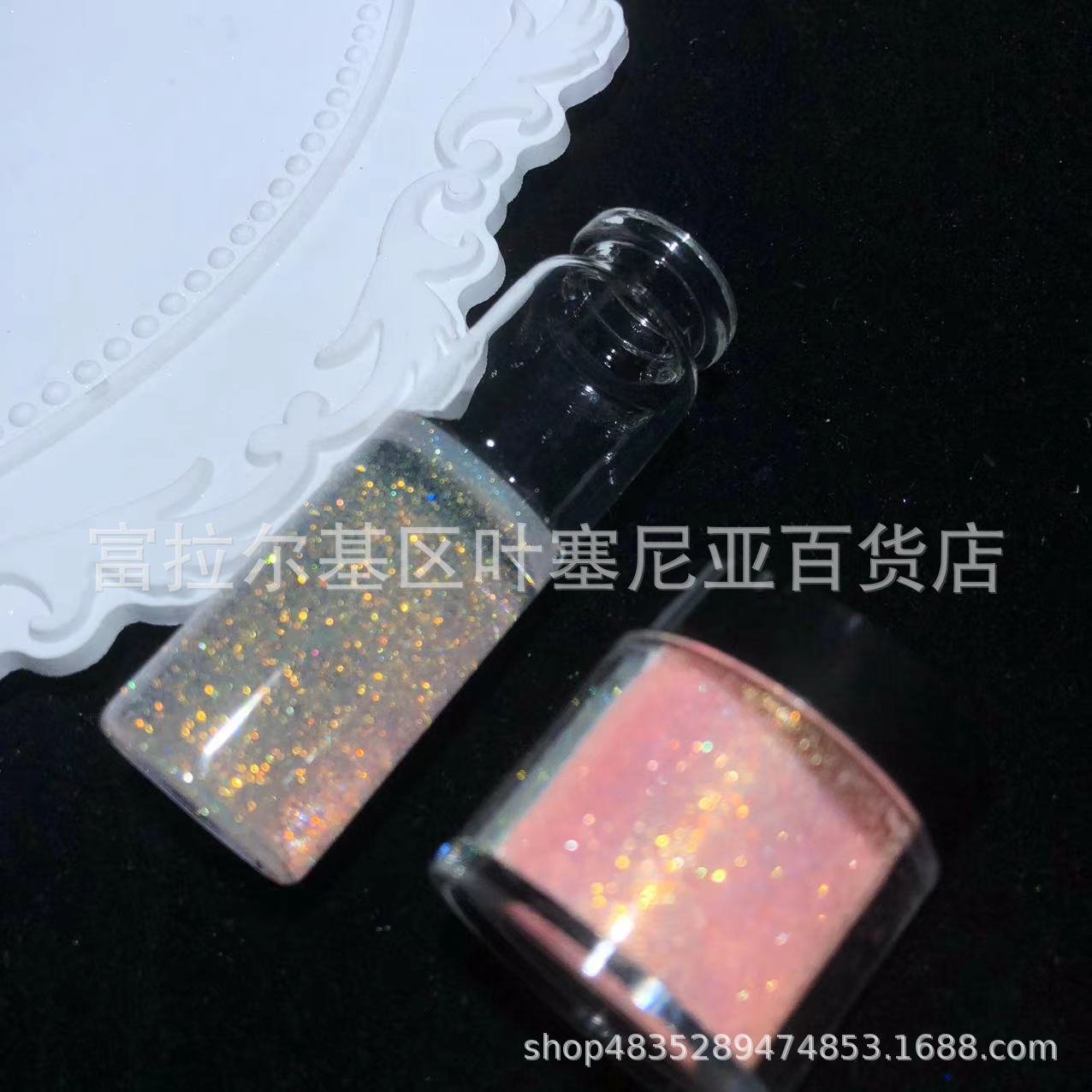 0,1mm polvo de diamante de oro galaxia magia oro diamante polvo epoxi pintura de fuego cera suspensión colorido brillo al por mayor 9 colores traje