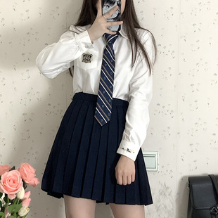 Оригинальная белая рубашка, японская школьная юбка для школьников, орган, парная одежда для влюбленных
