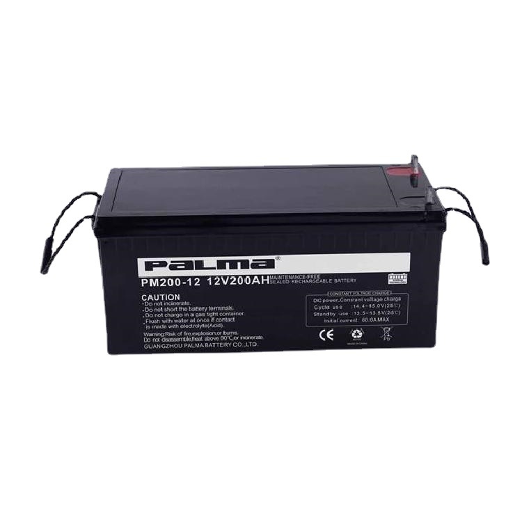 PALMA八马PM200-12铅酸蓄电池12V200Ah 阀控式免维护大容量蓄电池
