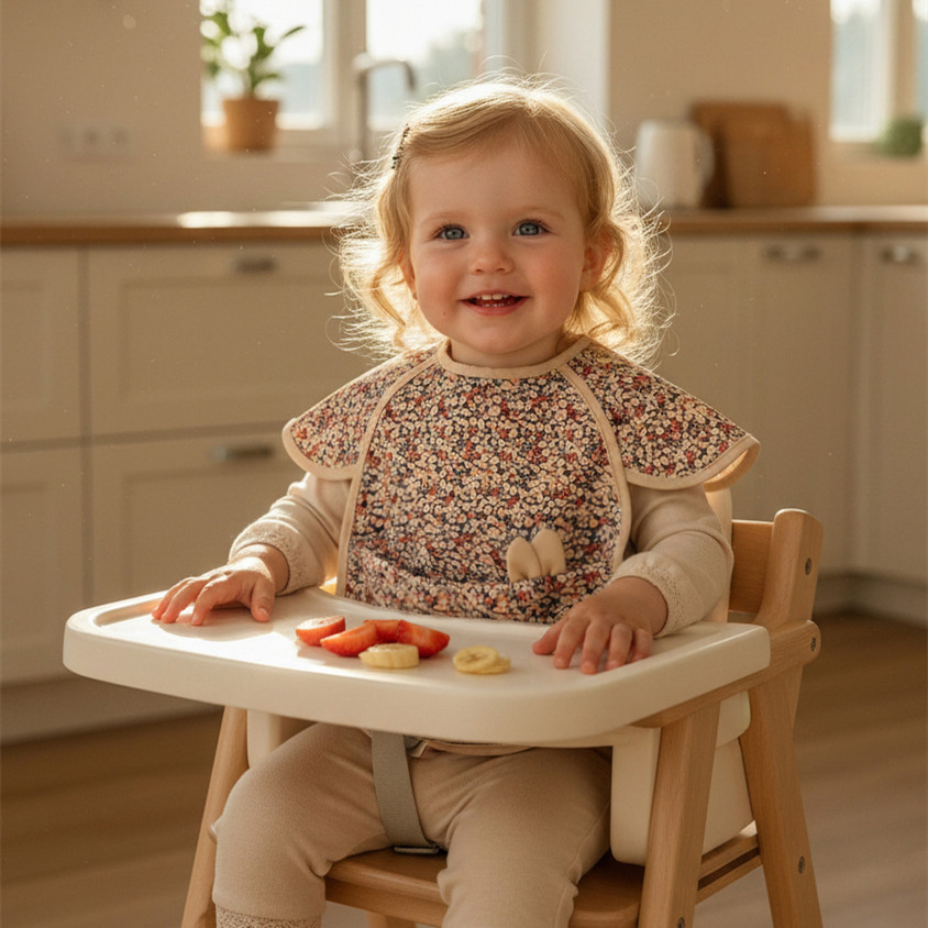 New Bib Baby Waterproof Bib Class A Baby for Boys and Girls Dinner Anti-pollution Rice Dinner Ins Kindergarten PU Reverse Dressing