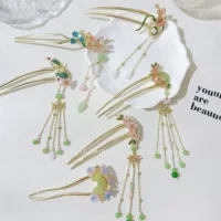 Древняя бабочка с кисточкой и узкой в форме, женский нишский дизайн, чувство волос 2024 новый современный минималистский