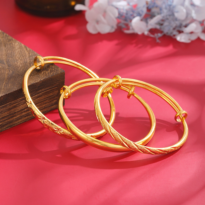 Cielo estrellado Push-Pull arena oro Push-Pull pulsera lluvia de meteoros pulsera de las mujeres fábrica brillante al por mayor joyería de estilo chino