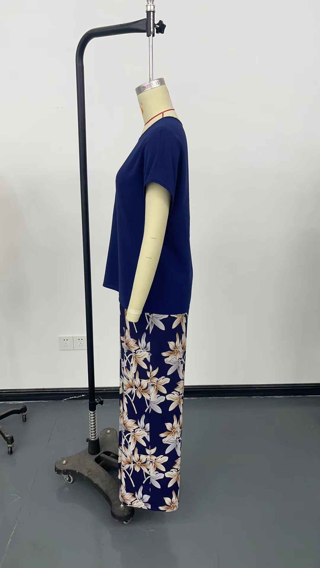 Summer Two Piece Suit Women All Matching Loose Pullover Printing Crew Neck Casual Suit Women