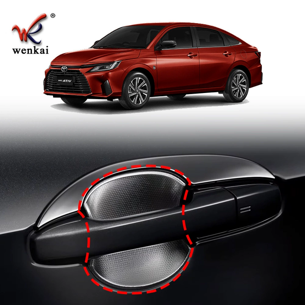 Подходит для Toyota 23 Yaris Ativ, модифицированная рамка дверной чаши кузова, гальваническое украшение, специальная яркая полоса Vios
