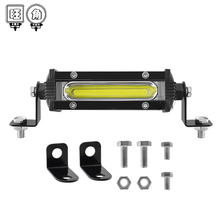 WJ汽车LED长条灯小单排COB 9W3英寸工作灯改装日行灯摩托车辅助灯