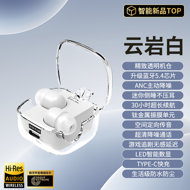 2025年新款无线高端蓝牙耳机侧睡眠隐形迷你超小微型降噪摸鱼入耳|undefined