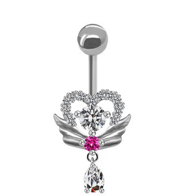 7g Weight Belly Ring Classification 1 Piece Quantity Holiday, Party Occasion 304 Stainless Steel, 316L Stainless Steel , Copper Material Heart Shape Pattern All Seasons Season Unisex Gender Streetwear Style Waterproof Non Tarnish, Surgical Steel, Plating Craft 1 Piece 304 Stainless Steel 316L Stainless Steel Copper Belly Rings Heart Shape Waterproof Non Tarnish Surgical Steel Unisex 2