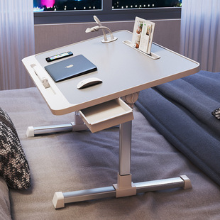 Small Bed Desk for Lazy People, Dormitory Upper Bunk, Foldable, Mobile, Adjustable Height, Computer Laptop, Student Study