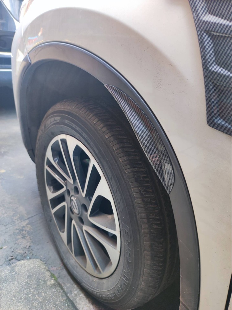 Car wide anti-scratch wheel eyebrow 3D carbon fiber decorative strip three-dimensional outline anti-scratch anti-collision mud blocking modification Universal