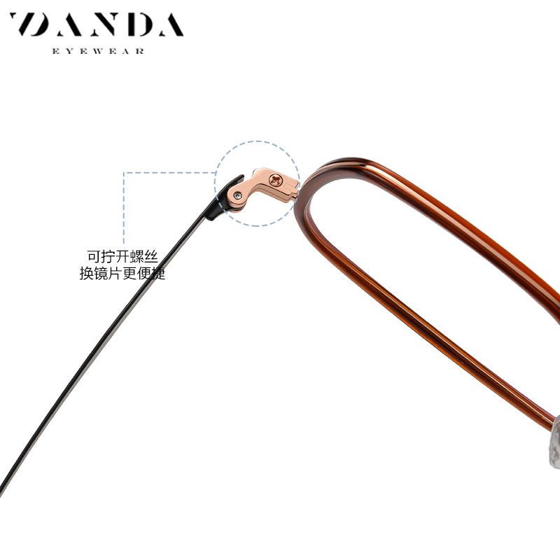 2022 nuevo gafas Marcos moda masculina placa plana espejo hembra r2327 desmontable tornillo titanio Gafas