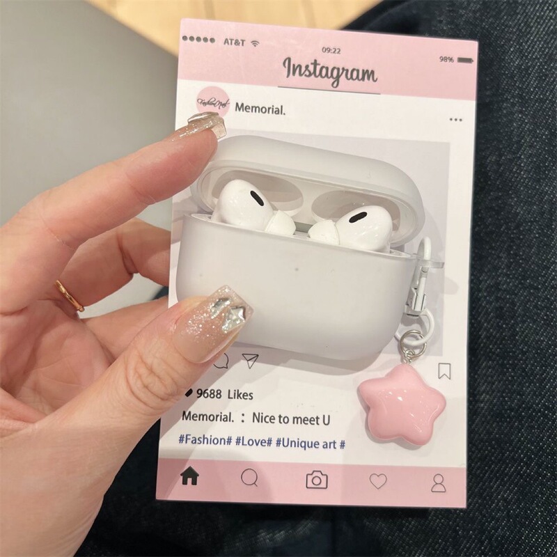 磨砂白适用苹果AIRPODSPRO2二代蓝牙3代airpods4无线耳机壳简约女|undefined