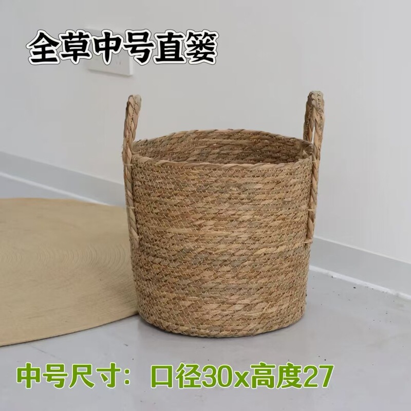 卓兰七夕新品仿塑藤编复古风花篮大尺寸99朵玫瑰插花篮花艺材料|undefined