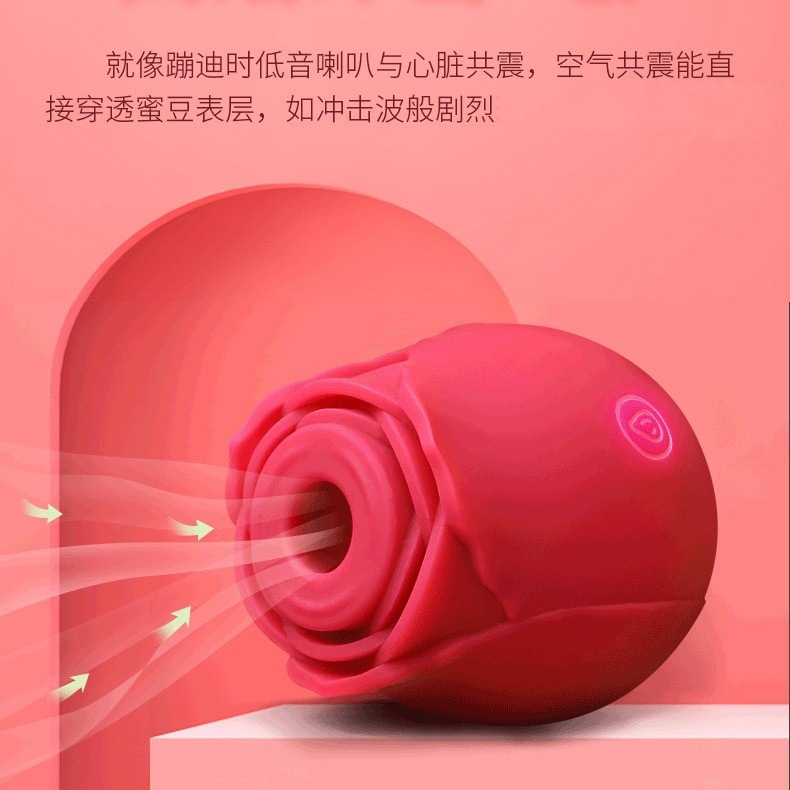 Huevo Vibrador de Rosa con Succión de ABS y Silicona, Impermeable y Silencioso para Mujeres image 4