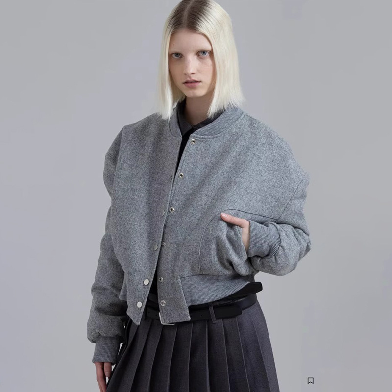 FR * NKIE SH * P Spring and Autumn New American retro casual baseball uniform loose commuter jacket for women